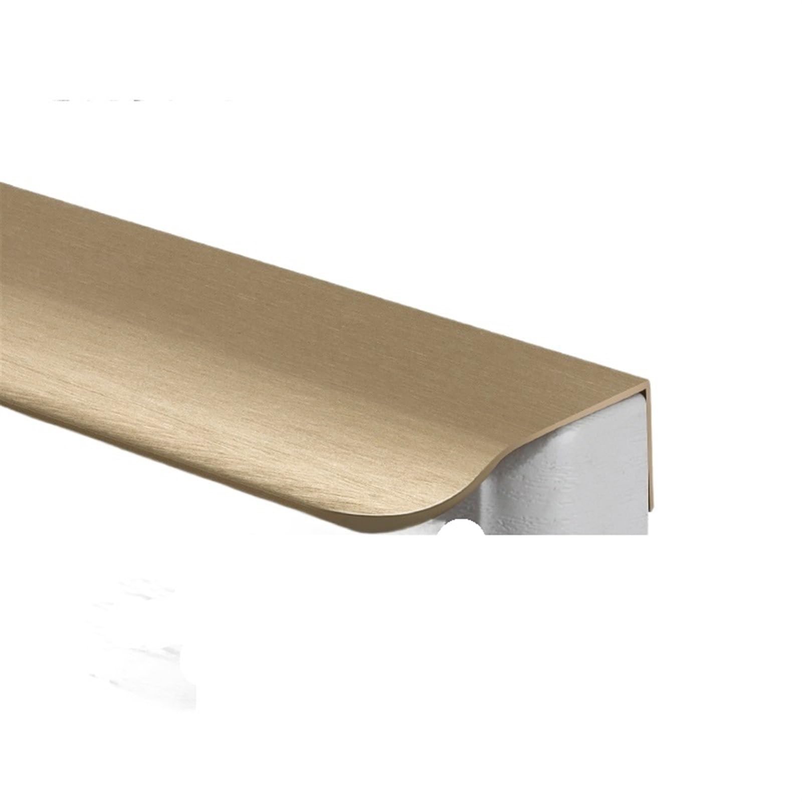 Ytbhshxz Bronze Gold Drawer Handles， Modern Minimalist Wardrobe Cupboard Drawer Knobs Kitchen Cabinet Pulls Hidden Furniture Hardware(,Length 200Mm)