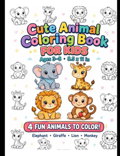 My Animal Coloring Book: A Fun and Easy Coloring Adventure for Little Artists Ages 3-8! image 2