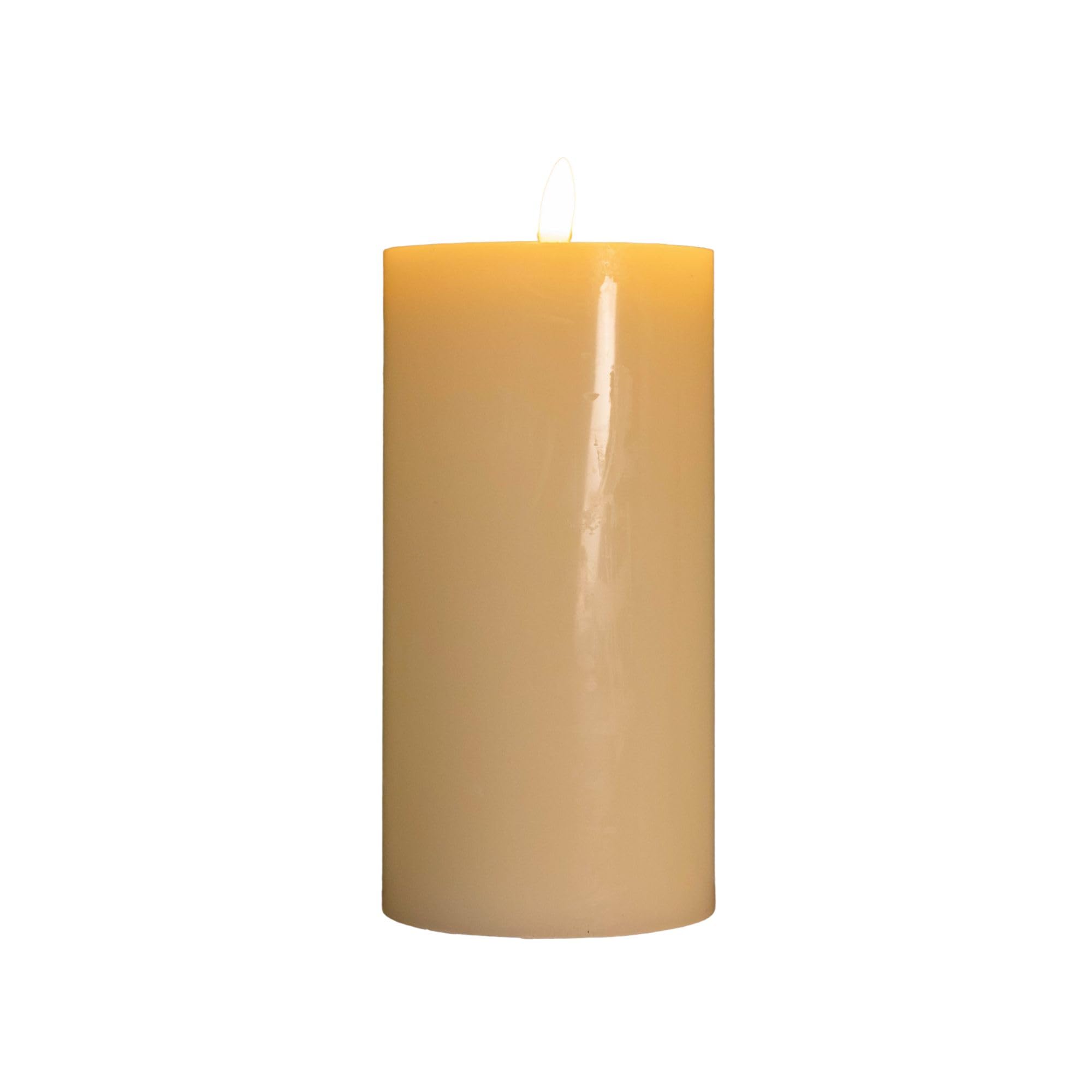 Samuel Alexander Cream Melted Wax Pool Candle LED Christmas Decoration 18cm