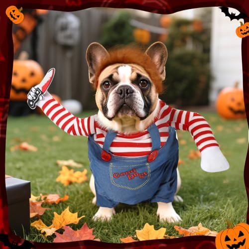 Disfraz de Halloween Chucky para Perros Pequeños XS miniatura 7