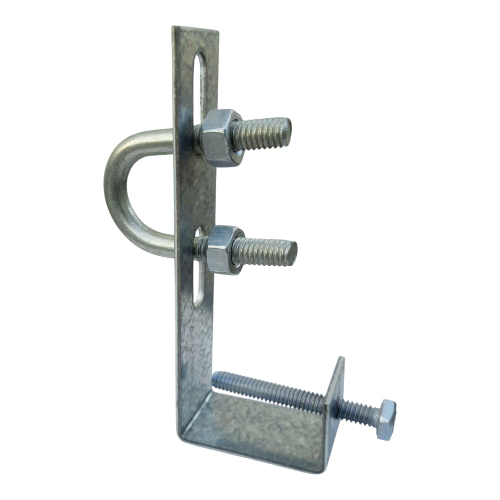 Solar Panel Cleaning Sprinkler Mounting L Bracket Clamp with U-Hook For 1/2 Inch Upvc Pipe, Galvanised Material (15)-picture-30