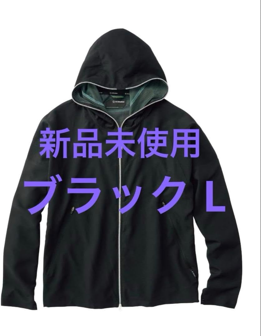 ワークマン エックスシェルター 暑熱フーディ ブラック Lサイズ L