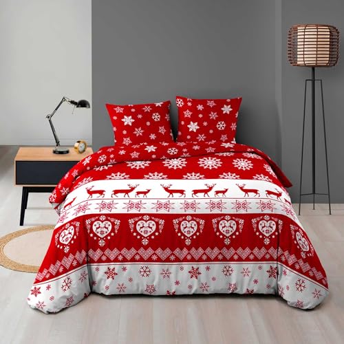 Douceur d'Intérieur Parure de Lit 3 Pièces 240 x 220 cm