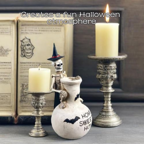 Florero con forma de calavera para decorar la biblioteca de tu apartamento 8