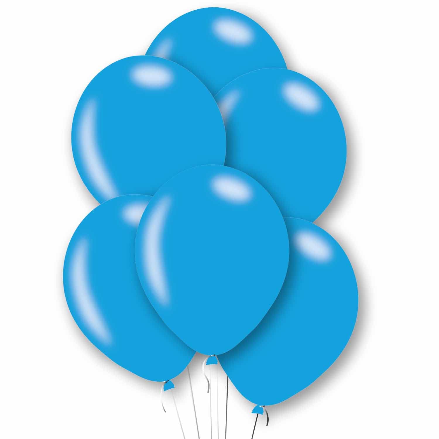 Amscan 9912745 - Metallic Blue 11" Latex Party Balloons - 10 Pack