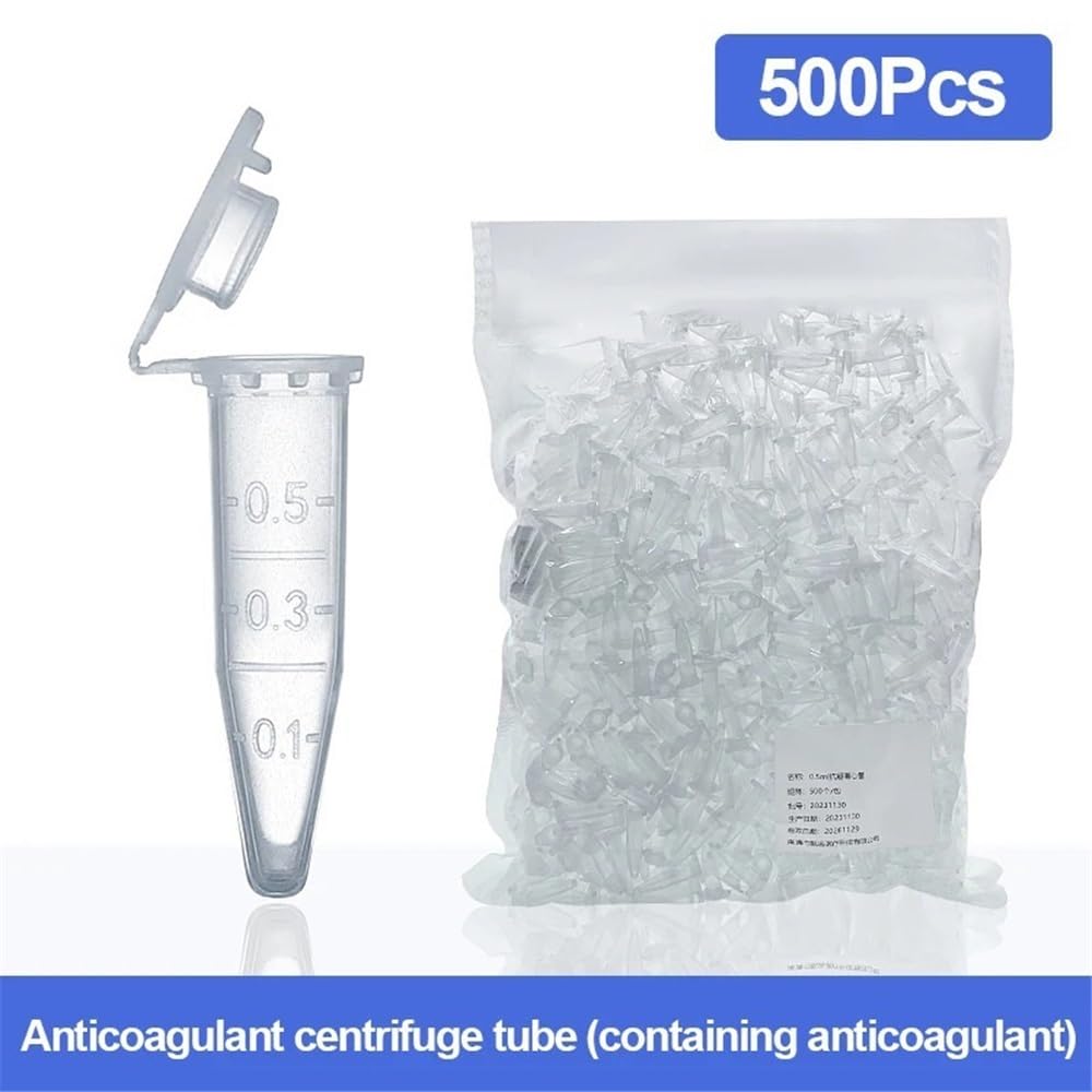 Tubo de centrífuga de vacío de 0,5/1,5/2 ml, botella de muestra, tubo LEP de plástico, laboratorio(2ml-500PCS)