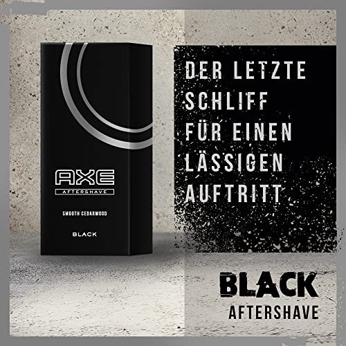 Axe Aftershave Black for Nourished Skin with Spicy Masculine Fragrance of Cedarwood and Frozen Pear 100 ml Pack of 1 - Image 4