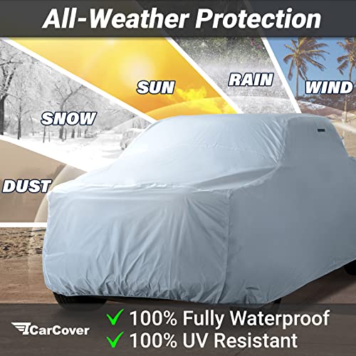Image of iCarCover Fits 1975-1996 Ford F-150 Regular Cab, 6.5 ft. Regular Bed Truck Cover Automobiles Form-Fit Padded Full Exterior Waterproof Automobiles Protection Covers
