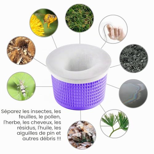 Coopache Lot de 30 Chaussettes d'écumoire de Piscine – Filtre Les paniers – vue 5