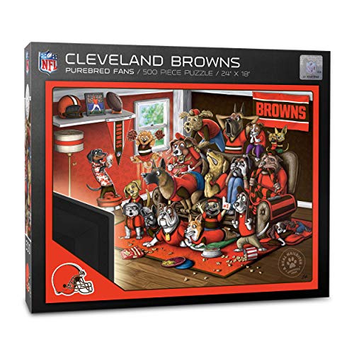 Image of YouTheFan NFL Purebred Fans 500pc Puzzle - A Real Nailbiter