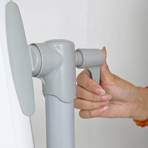 Miniatura 4 de VIZ-PRO Pizarra blanca de oficina no magnética de doble caracaballete móvil, 72 x 48 pulgadas, soporte de acero