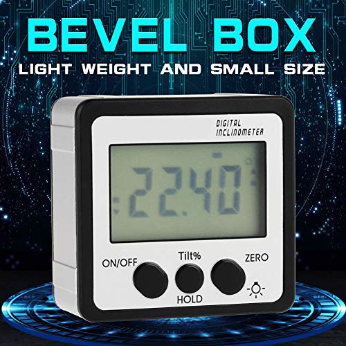 Nivel digital inclinómetro 4x90° portátil para carpintería miniatura 3