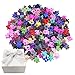 Produktbild YuCool Mini-Haarspangen, Blumen-Form, für Weihnachten, Geburtstag, Freunde, Mädchen, 80 Stück