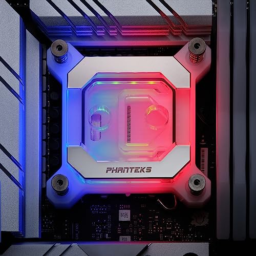 Waterblock CPU Phanteks C370I blanc avec eclairage ARGB performant - 6