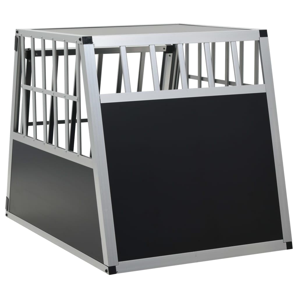 INLIFE Hundetransportbox mit Einzeltür 65 x 91 x 69,5 cm,15,3 KG,170664