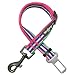 Blueberry Pet 3M Reflective Multi-colored Stripe Adjustable Dog Seat Belt Tether for Dogs Cats, Pink, Emerald and Orchid, Durable Safety Car Vehicle Seatbelts Leads Use with Harness