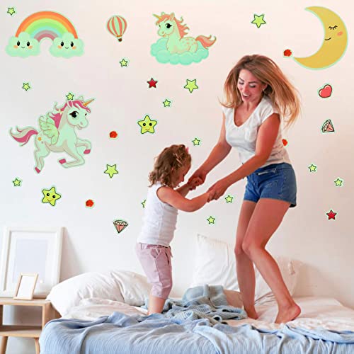 Xcsaide Unicorno Adesivo Luminoso Notturno