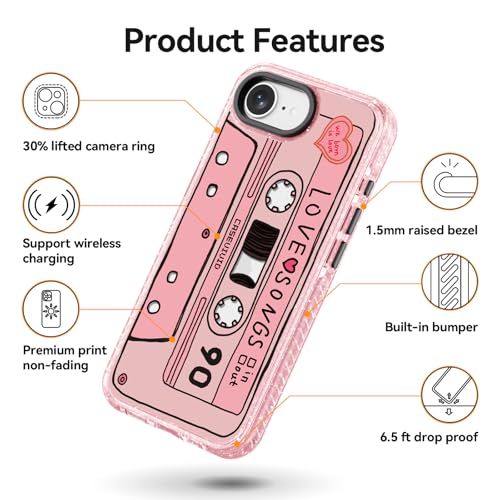 Coque iPhone 16E antichoc 2m pour éviter les écrans brisés