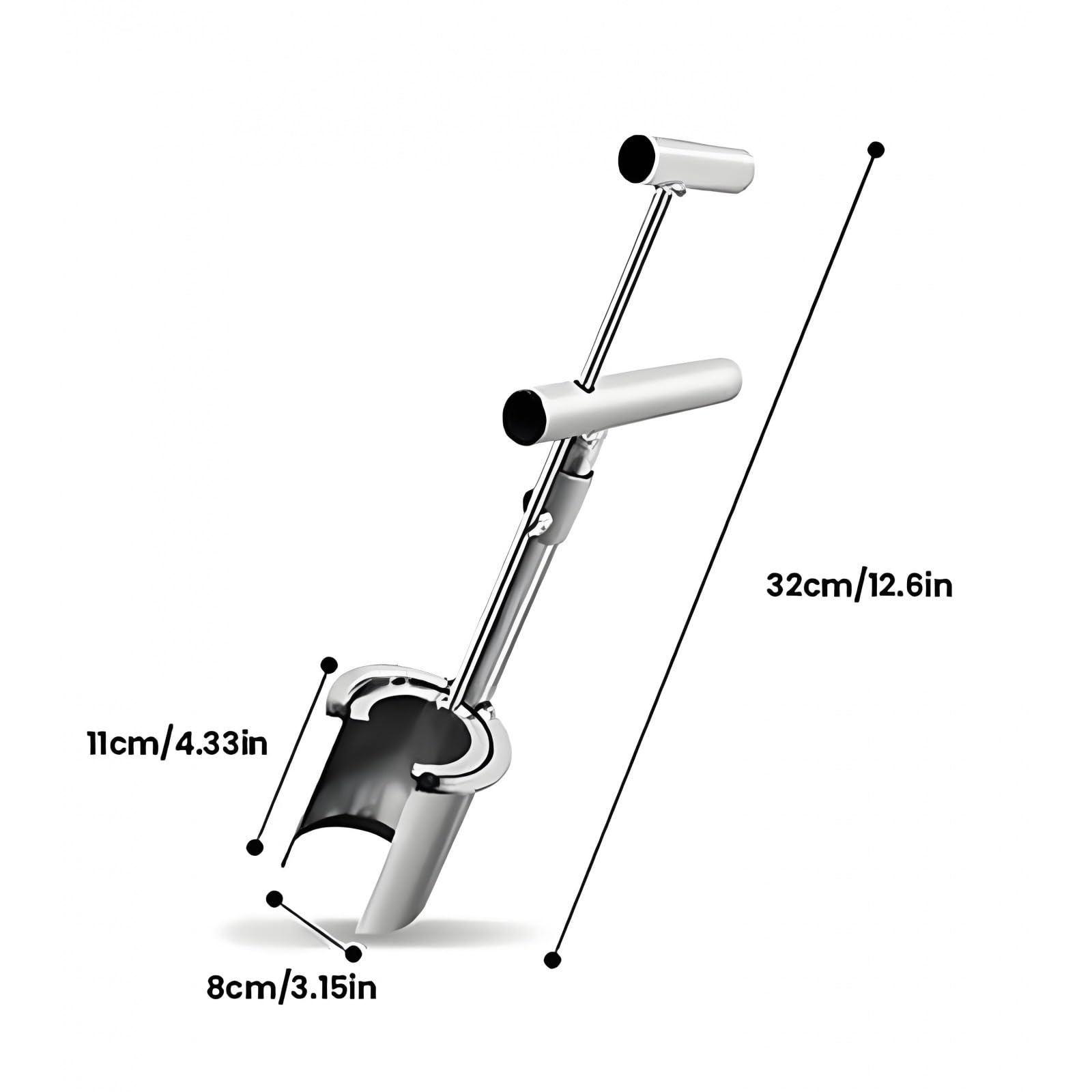 Trapiantatore a botte da giardino, in acciaio inossidabile, strumento per trapiantare, scavare, piantare, scavare e scavare | scavatore portatile durevole per fiori e piantine