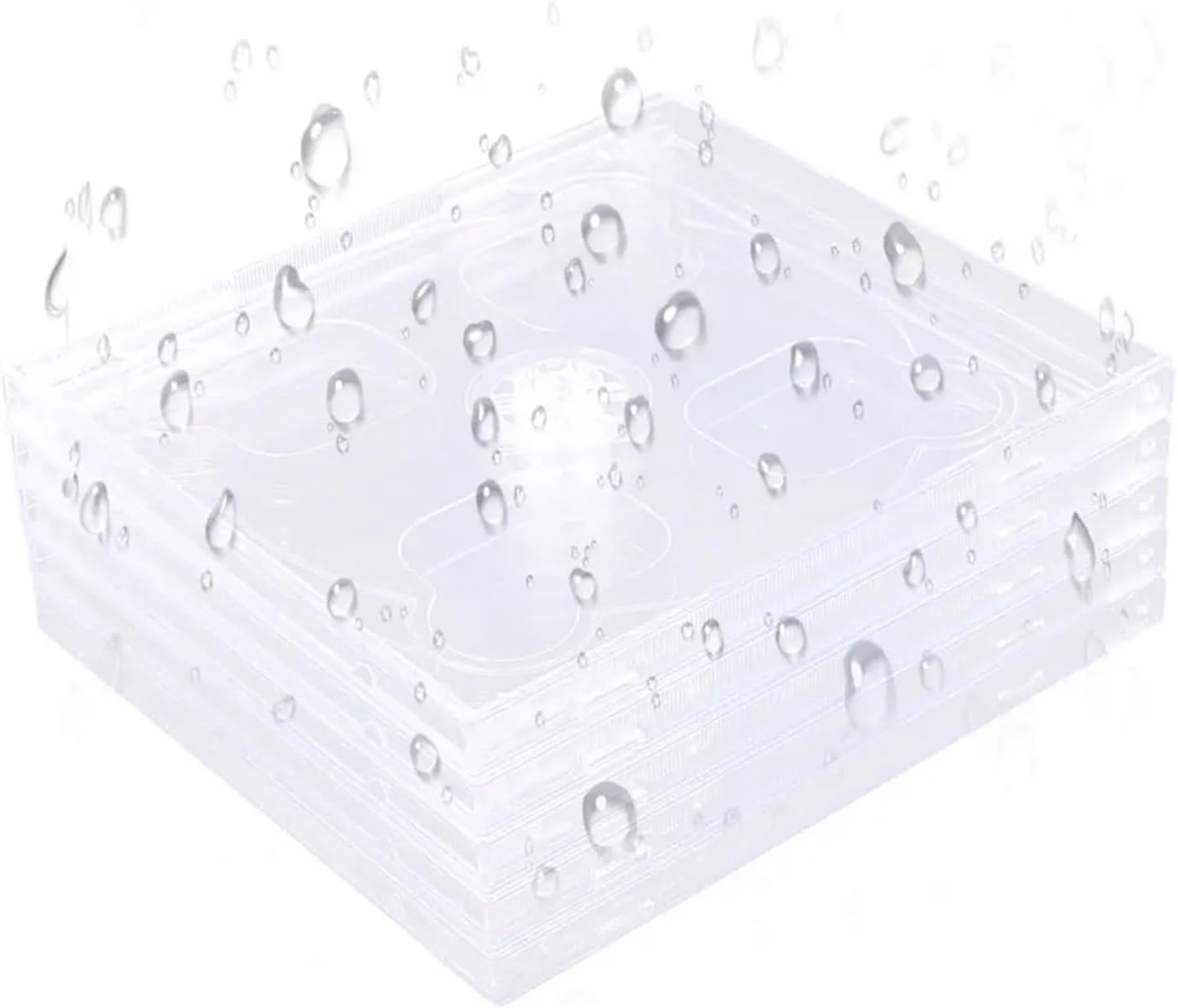 10pcs Clear Dual CD Jewel Case Plastic Standard Empty Replacement DVD Storage Holder