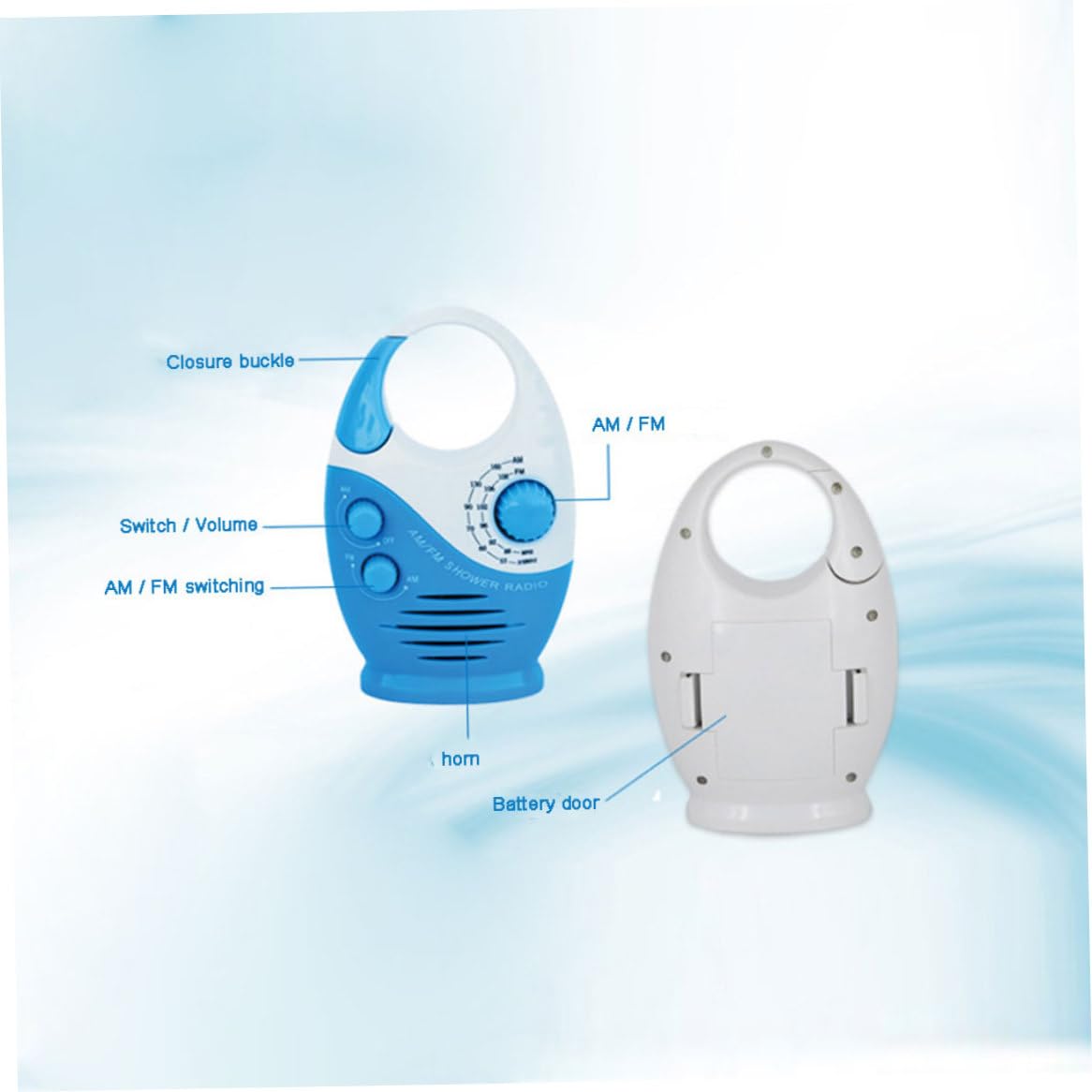 Radio de Douche imperméable Mini Am/FM DOUCH Radio Radio Radio Radio Radio Radio Radio INTRACKE