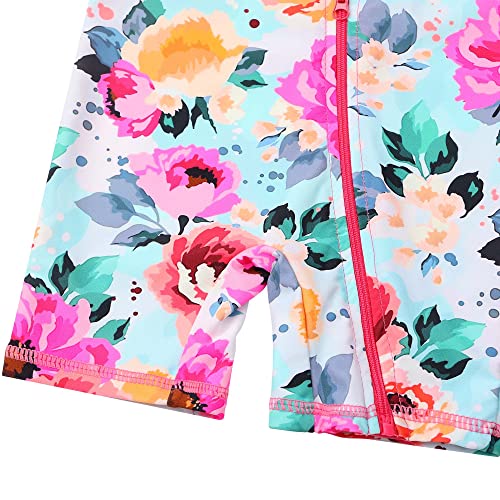 Image of XFGIRLS Baby /Toddler Girls Swimsuit Long Sleeve One-Piece Bathing Suit Rash Guard