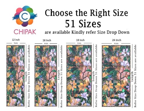 Image of CHIPAK Premium Vinyl Privacy Stained Window Glass Film (24x36 Inch) - Self-Adhesive Decorative Sticker Opaque Sheet Tint Wallpaper for Glass Cover Window, Door, Office, Home.| Anti-UV. Green Patti