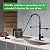 PAKING Drinking Water Faucet, Kitchen Faucet, Kitchen Sink Faucet, Water Filtration Faucet, Sink Faucet, Pull-Down Kitchen Faucets, Bar Water Filter Faucet, Matte Black, Stainless Steel, PB1030