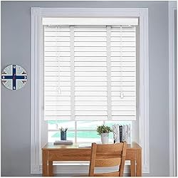 Persianas Horizontales Madera Persianas De Madera Auténtica 50/60/70/80/90/100/110/120cm, Estores Venecianas Opacas, Estores Horizontales, Persianas Venecianas De Madera para Ventanas y Puertas,WxH-110x130cm/43.3 * 51in