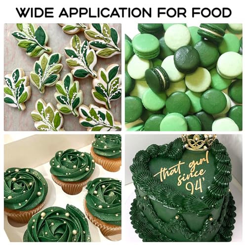 Image of Olive Gel Food Coloring - 4.5 oz Professional Grade Concentrated Food Dye, Gel Based Coloring for Icing, Baking, Cake Decorating & Cookies