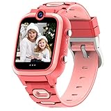【Dual Cameras + Video 】 Smart Watch for Kids Boys Girls with Dual Cameras Video Recorder Player, MP3 Music Player,Pedometer ,33 Clock Faces ,7 Games, Waterproof and More (3 Colors)