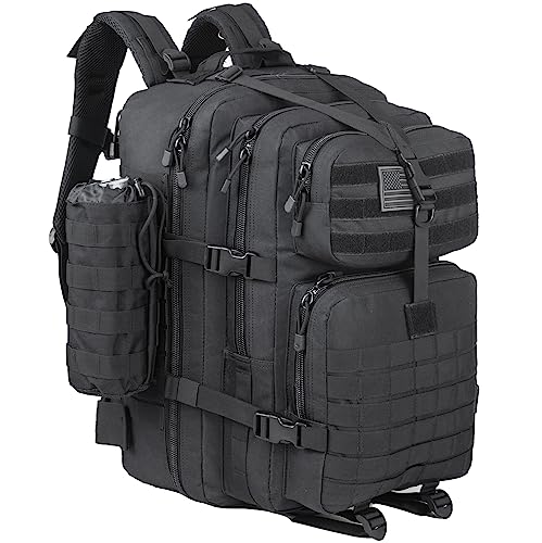 Gz Xinxing Gear 45L Military Tactical Backpack Army Assault Pack Molle Bag Backpacks Rucksacks For Men (Black) #TOP22