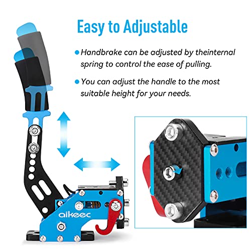 Image of Aikeec 64 Bit Usb Handbrake With Clamp For Pc Windows Sim Racing Games G25 G27 G29 T500 Fanatecosw Dirt Rally With Handle Grip