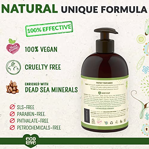 Ecolove - Natural And Organic Liquid Hand Soap - Organic Cucumber, Spinach & Parsley - No Sls Or Parabens - Vegan And Cruelty-Free Hand Soap, 17.6 Oz #TOP1