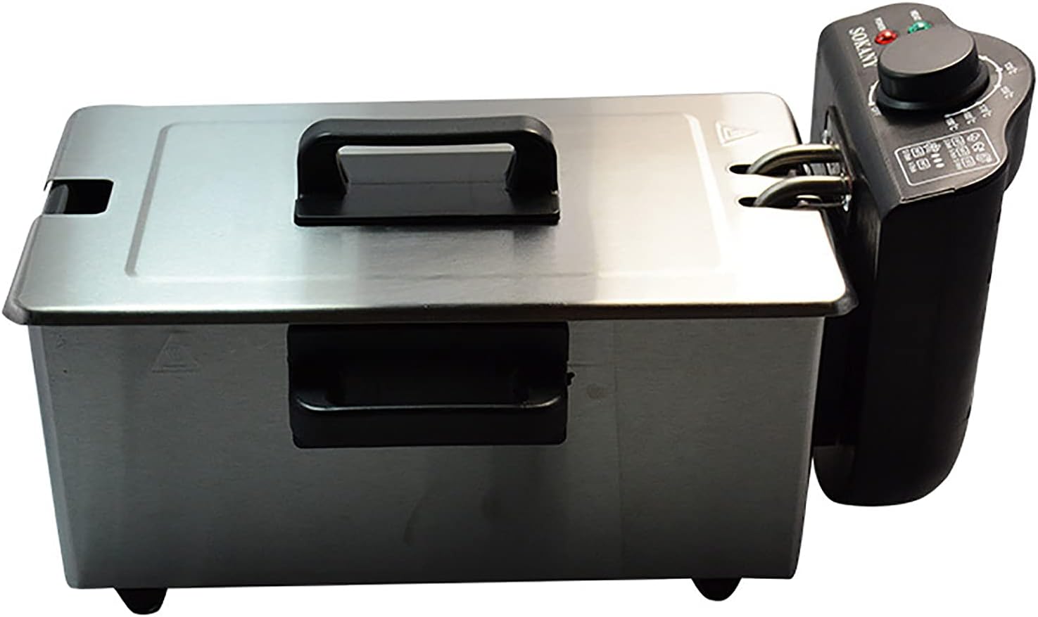 XUETAO Friggitrice elettrica da 3 l Friggitrice in Acciaio Inox Controlli della Temperatura Regolabili Cestello dellolio Rimovibile Facile da Pulire Impugnatura ergonomica Cool Touch 2000 W XUETAO Friggitrice elettrica da 3 l Friggitrice in Acciaio Inox Controlli della Temperatura Regolabili Cestello dellolio Rimovibile Facile da Pulire Impugnatura ergonomica Cool Touch 2000 W