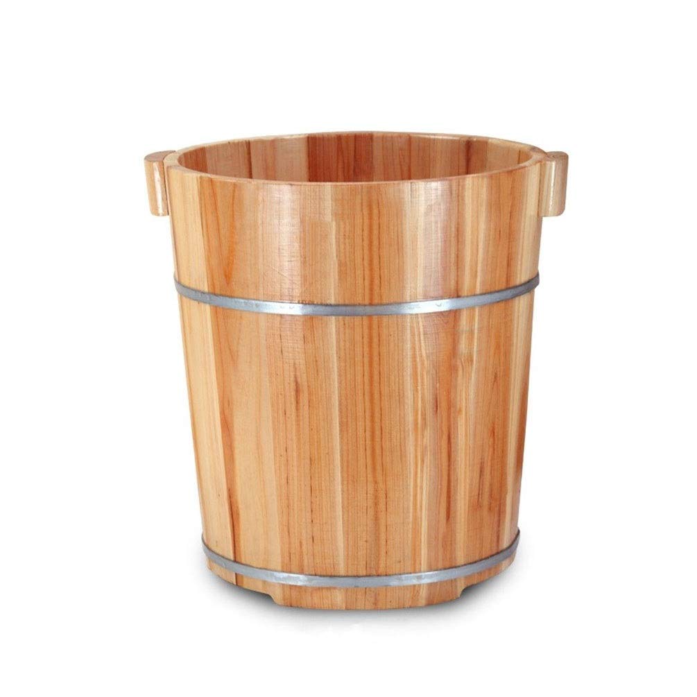 Drewniane wiadro do kąpieli stóp Wanna z hydromasażem do stóp, wiadro do moczenia stóp, drewniane wiadro do pedicure, wanna do stóp do moczenia stóp, umywalka do stóp dla dorosłych Super łat