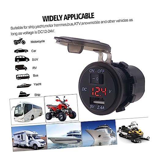 Cargador de coche USB 5V con interruptor integrado que evita consumo fantasma 2