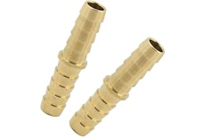Legine's 2-Pack 5/8" Barb Union Connects to 5/8" Barbed x 5/8" Barbed...