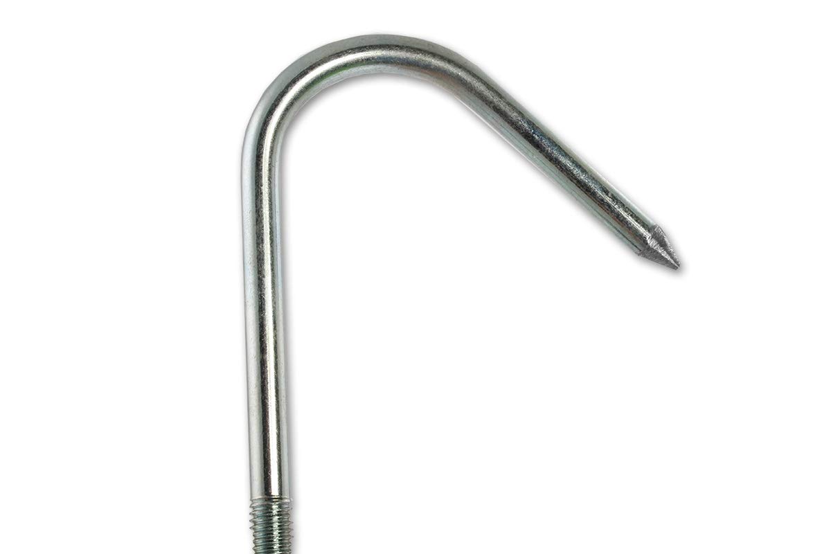 Gancio Rimuovi Nido per Aste Telescopiche - Recupero Palloni Palestra, Accessorio in Metallo, Made in Germany