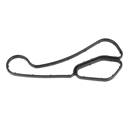 Miniatura 4 de X AUTOHAUX 11428637821 11428637820 Junta de cárter de aceite de motor de coche Junta de filtro enfriador de aceite Junta de carcasa para BMW E81 E87