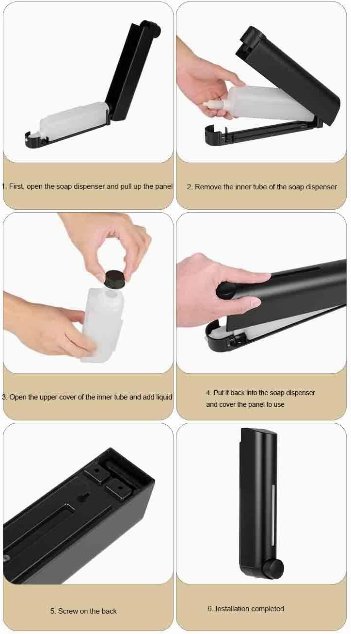 Shampoo and Conditioner Dispenser Shower Soap Dispenser Shower Dispenser 3 Chamber No Drill Shampoo Dispenser for Shower Wall, Body Wash Wall Mounted for Bathroom Hotel