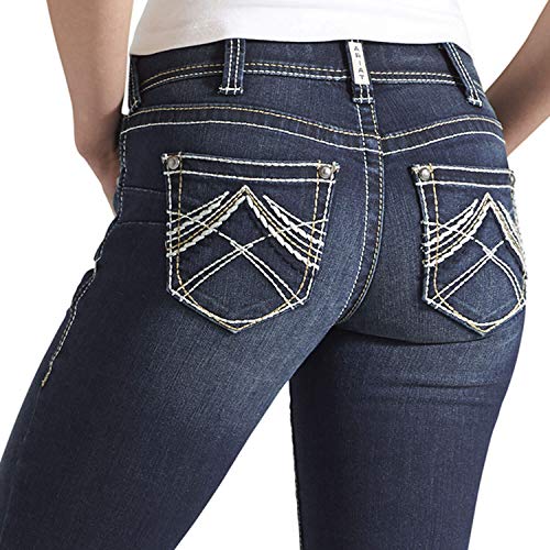 ARIAT Women's R.E.A.L. Mid Rise Stretch Whipstitch Boot Cut Jean2