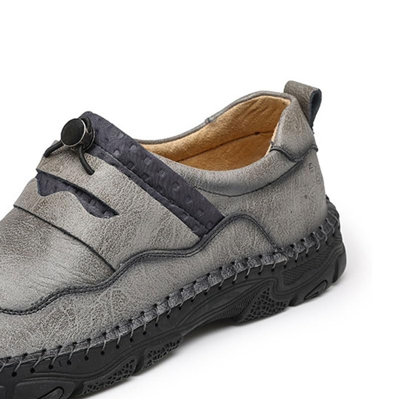 Shoes Men's Casual Slip-on Loafers Comfortable Round-Toe Casual Oxford Shoes for Travel Mountaineering Driving Men Low-top Soft-Soled Shoes4