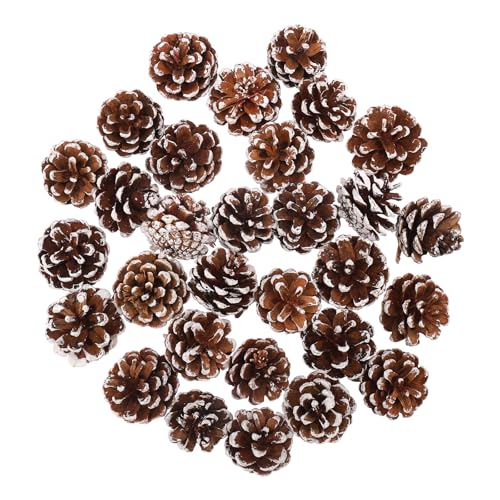 Mini Zapfen Deko 31 ENLACE 30 Stück Tannenzapfen, ca. 3-4cm, Mini Weihnachten...