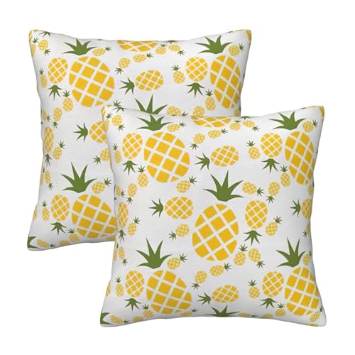 RRhgipp Ananas Housses de coussin décoratives pour canapé, lit, canapé, décoration d'intérieur, cadeaux d'été