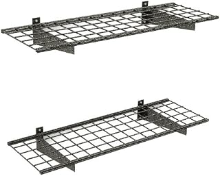 HyLoft 00651 45-Inch by 15-Inch Garage Wall Shelf Storage, Hammertone, 2-Pack