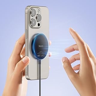 شاحن لاسلكي مغناطيسي للايفون 11-12-13-14-15 من YESIDO DS21 سريع بقوة 15وات