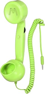 sourcing map 3.5mm Retro Telephone Handset Phone Telephone Receiver for Microphone Speaker Green