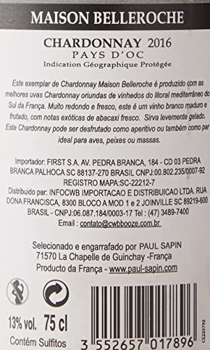 Vinho Branco Maison Belleroche Chardonnay 750Ml Maison Belleroche Chardonnay