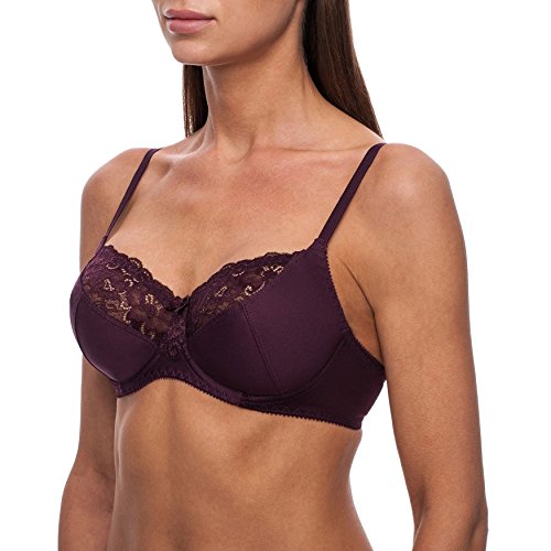 Image of Minimizer Bra with Underwire, Unlined Lace, Full Coverage
